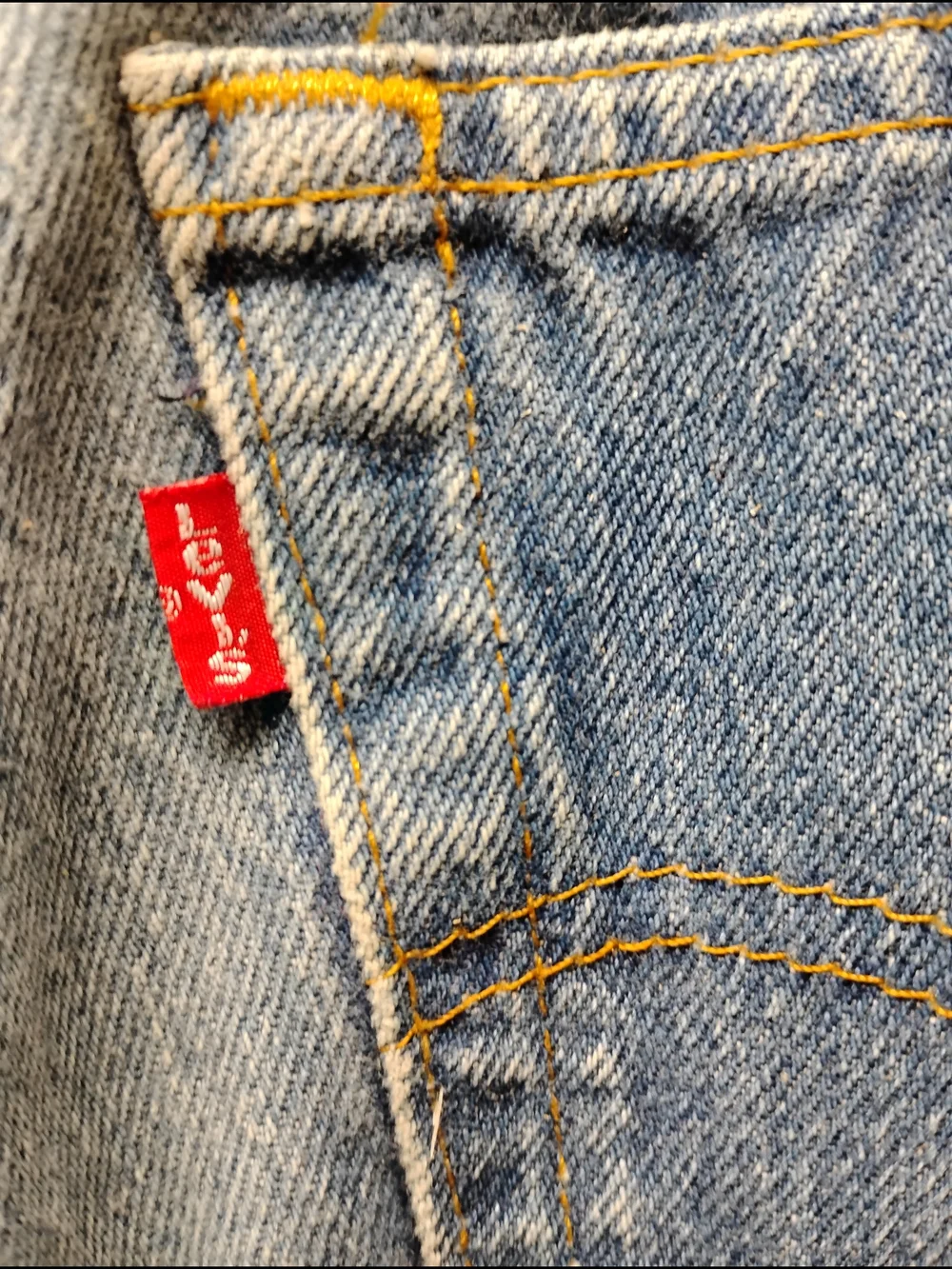 Levis 501 Men Vintage 80s Straight Leg 27x32 Buttonfly Stonewash Denim Jeans